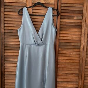 Slate Blue Bridesmaid Dress - Anthropologie/BHLDN